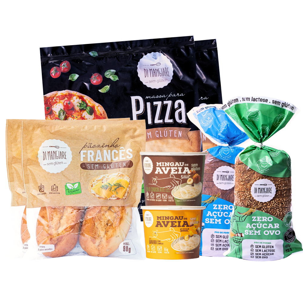 Box 8 Produtos Veganos sem glúten e sem leite - Di Mangiare