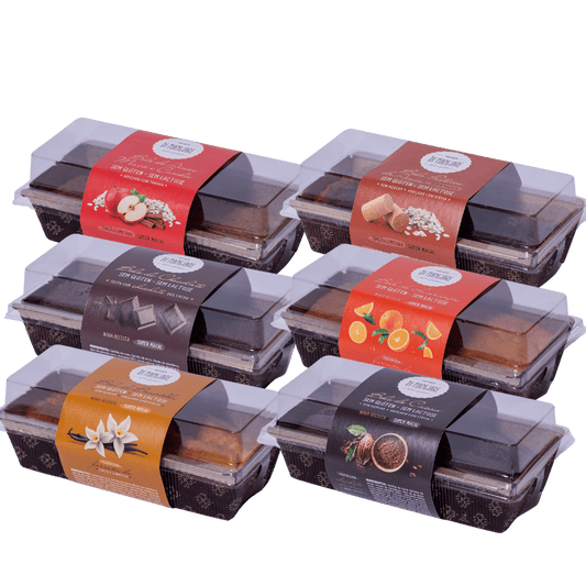 Kit com 6 bolos sem glúten Di Mangiare, sabores sortidos