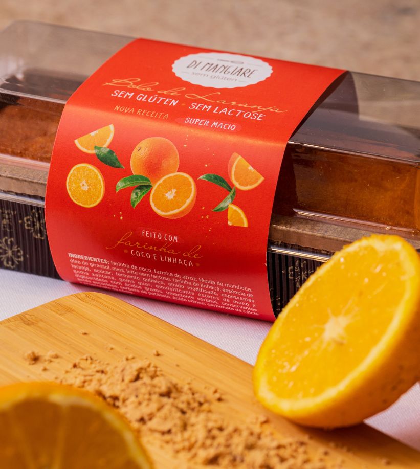 Bolo de Laranja sem glúten e sem lactose - Di Mangiare
