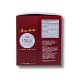 Chocotone sem glúten e sem leite Di Mangiare, 500 g – Lateral da caixa de chocotone Di Mangiare com tabela nutricional e informações do produto