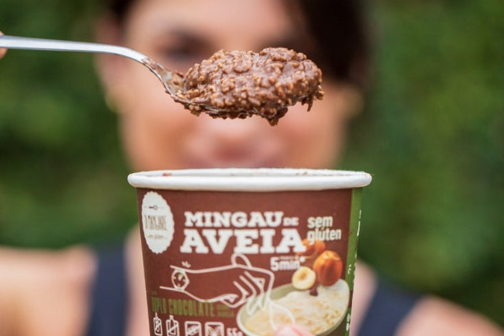 Mingau de Aveia Duplo Chocolate sem açúcar e sem glúten - Di Mangiare