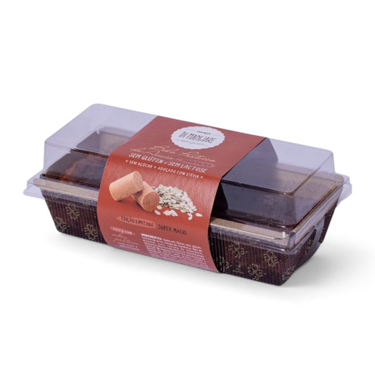 Bolo Proteico de Aveia e Paçoca sem glúten, sem lactose e sem açúcar Di Mangiare, 220 g