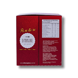 Panetone sem glúten Di Mangiare – lateral da caixa com tabela nutricional