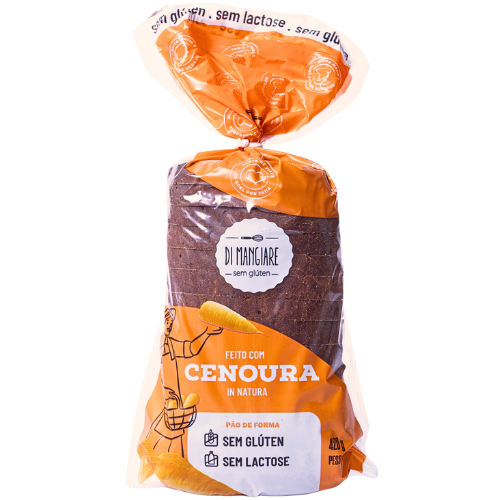 Pão de Cenoura sem glúten - Di Mangiare