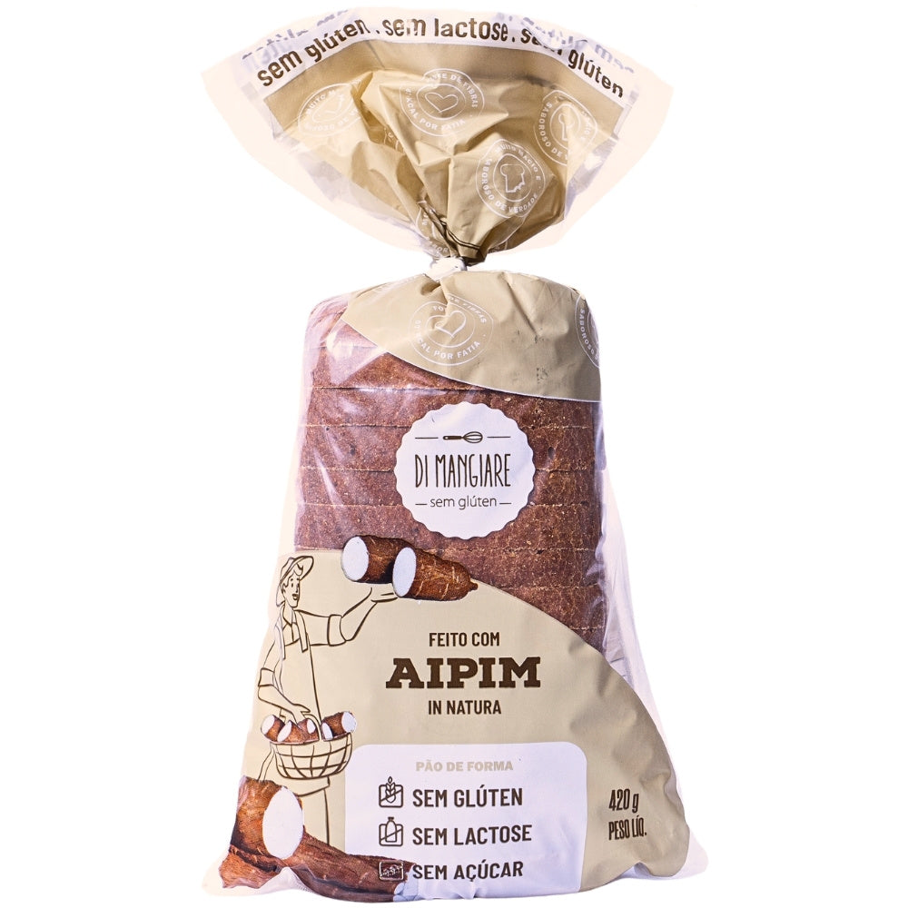 Pão de Aipim zero açúcar sem glúten - Di Mangiare