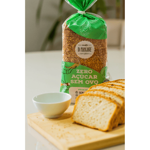 Pão Vegano Zero Açúcar com Grãos sem glúten - Di Mangiare